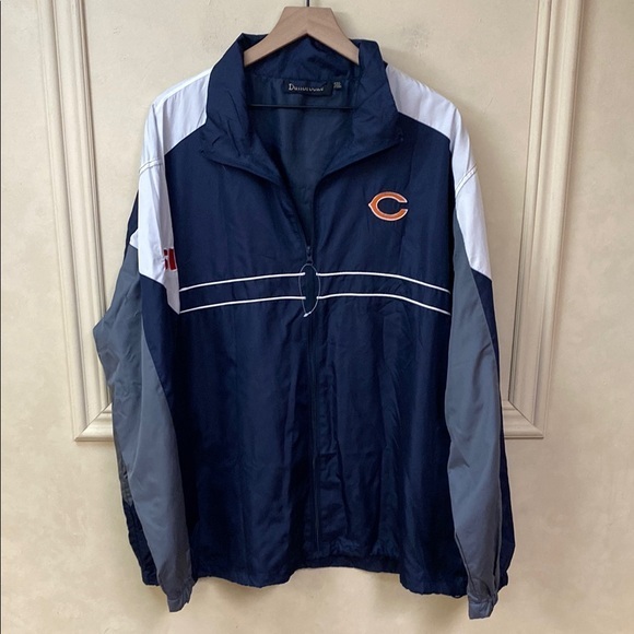 New! Chicago Bears Full Zip Windbreaker size 2XL - Picture 1 of 5
